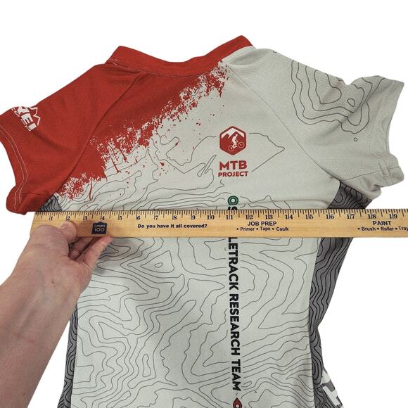 REI Coop Cycling Jersey S Women Red White MTB Project Single Track Research Team - Picture 4 of 10
